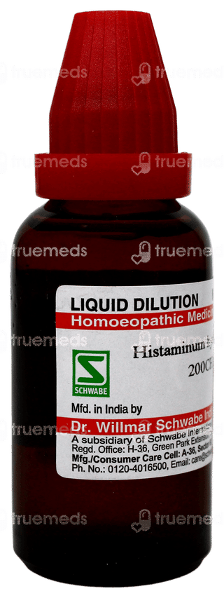 Dr Willmar Schwabe Histaminum Hydrochloricum 200Ch Dilution 30Ml
