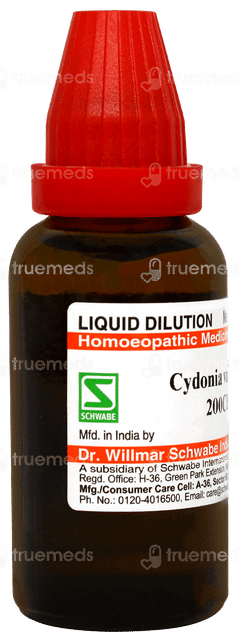 Dr Willmar Schwabe Cydonia Vulgaris 200ch Dilution 30ml