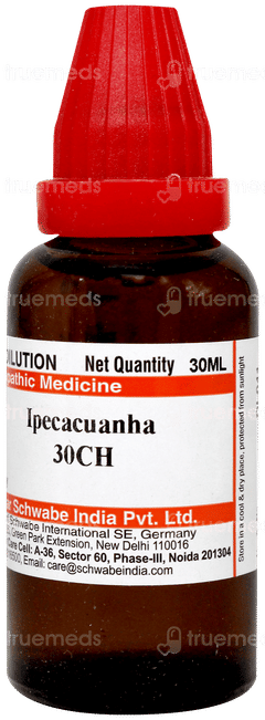 Dr Willmar Schwabe Ipecacuanha 30ch Dilution 30ml