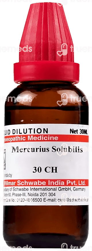 Dr Willmar Schwabe India Mercurius Solubilis 30 Ch Dilution 30 ML