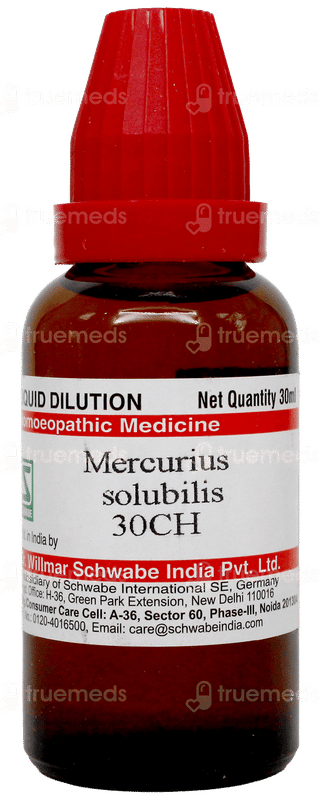 Dr Willmar Schwabe Mercurius Solubilis 30Ch Dilution 30Ml