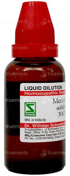 Dr Willmar Schwabe Mercurius Solubilis 30Ch Dilution 30Ml