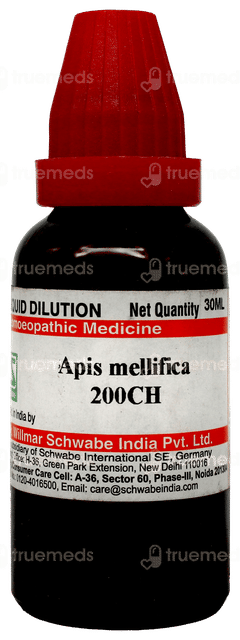 Dr Willmar Schwabe Apis Mellifica 200ch Dilution 30ml