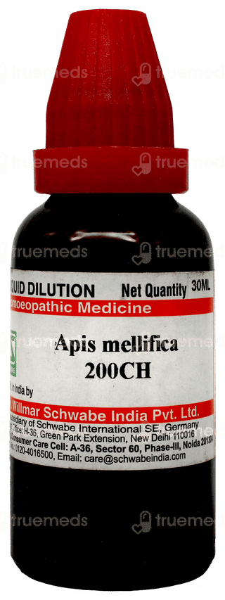 Dr Willmar Schwabe Apis Mellifica 200ch Dilution 30ml