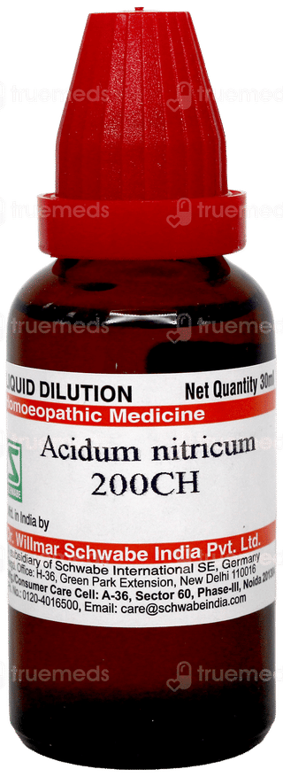 Dr Willmar Schwabe Acidum Nitricum 200Ch Dilution 30Ml