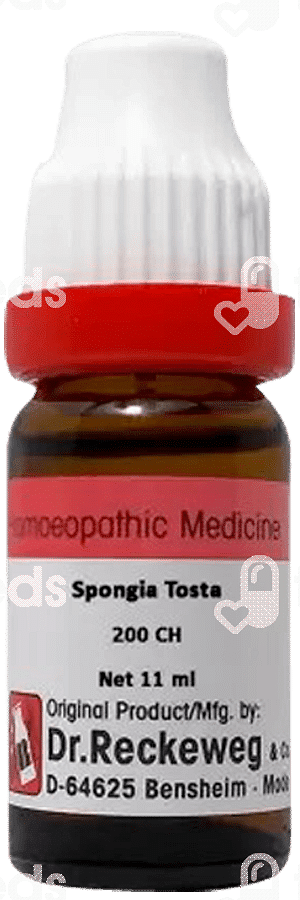 Dr Reckeweg Spongia Tosta 200 Ch Dilution 11 ML