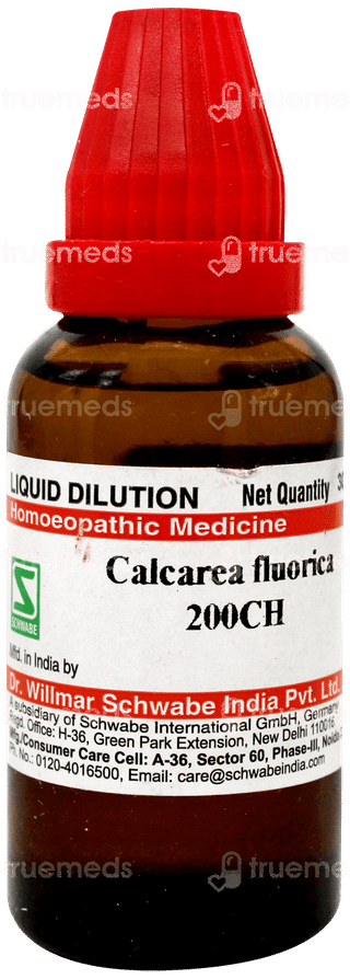 Dr Willmar Schwabe India Calcarea Fluorica 200 Ch Dilution 30 ML