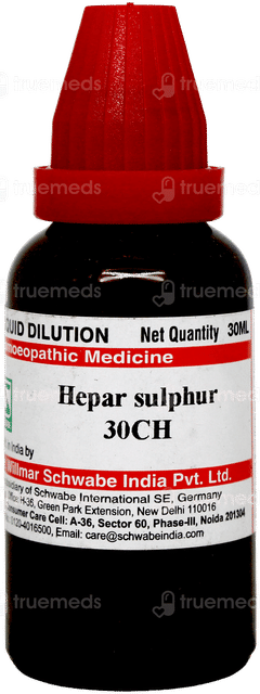 Dr Willmar Schwabe Hepar Sulphur 30ch Dilution 30ml