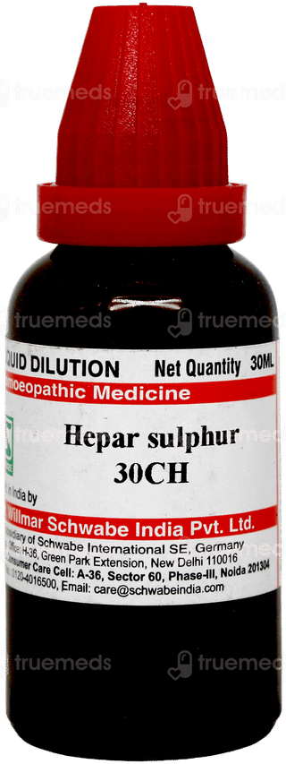 Dr Willmar Schwabe Hepar Sulphur 30ch Dilution 30ml
