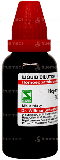 Dr Willmar Schwabe Hepar Sulphur 30ch Dilution 30ml