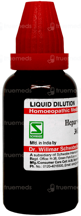 Dr Willmar Schwabe Hepar Sulphur 30ch Dilution 30ml