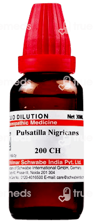 Dr Willmar Schwabe India Pulsatilla Nigricans 200 Ch Dilution 30 ML