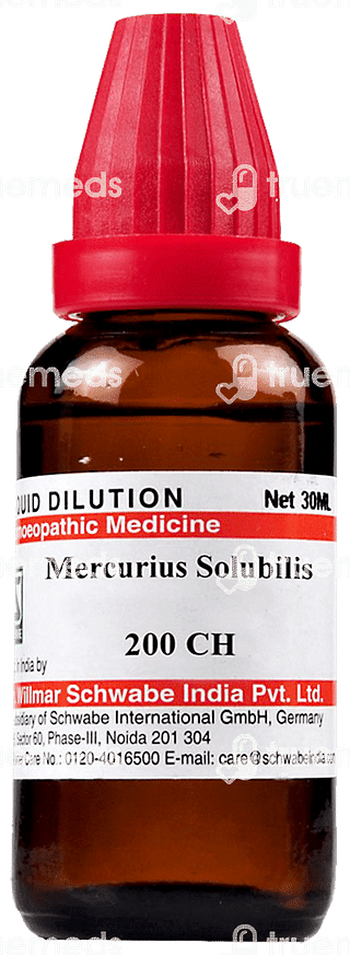 Dr Willmar Schwabe India Mercurius Solubilis 200 Ch Dilution 30 ML