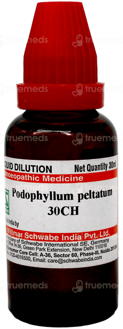 Dr Willmar Schwabe Podophyllum Peltatum 30Ch Dilution 30Ml