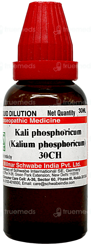 Dr Willmar Schwabe Kali Phosphoricum 30ch Dilution 30ml