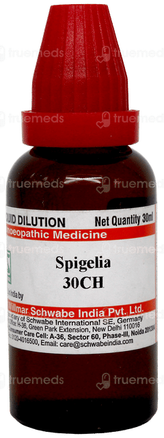 Dr Willmar Schwabe Spigelia 30ch Dilution 30ml Dr Willmar Schwabe Spigelia 30ch Dilution 30ml