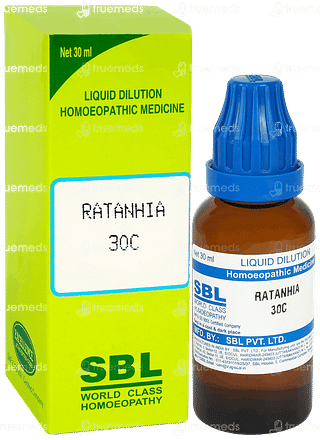 Sbl Ratanhia 30 C Dilution 30 ML