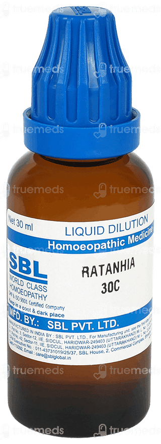 Sbl Ratanhia 30 C Dilution 30 ML