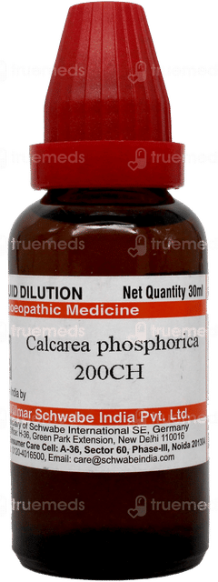 Dr Willmar Schwabe India Calcarea Phosphorica 200 CH Dilution 30 ML