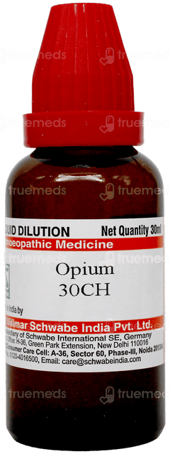 Dr Willmar Schwabe Opium 30Ch Dilution 30Ml