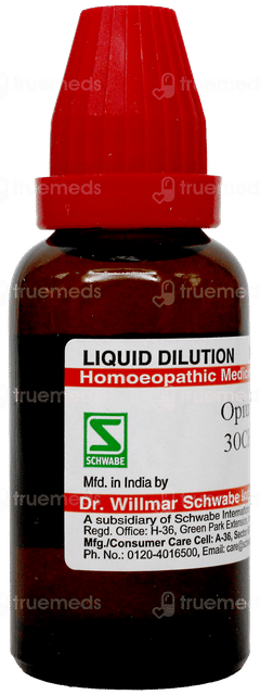 Dr Willmar Schwabe Opium 30Ch Dilution 30Ml