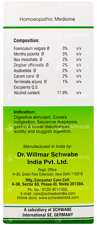 Dr Willmar Schwabe Dizester Digestive Sugar Free Tonic 500ml
