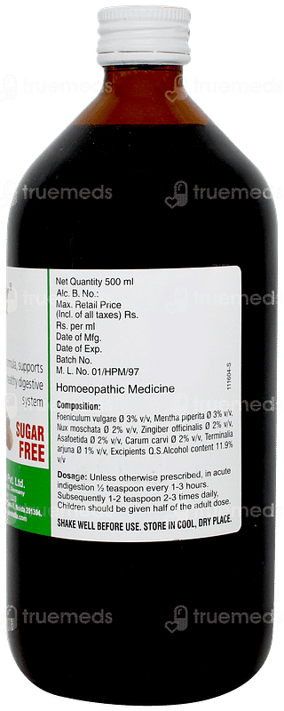 Dr Willmar Schwabe Dizester Digestive Sugar Free Tonic 500ml
