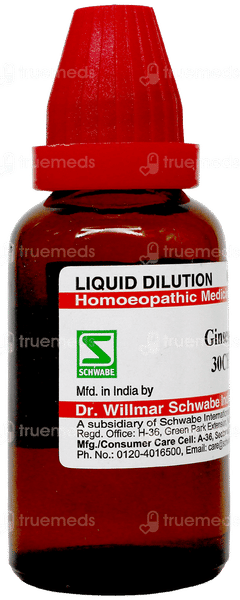 Dr Willmar Schwabe Ginseng 30Ch Dilution 30Ml