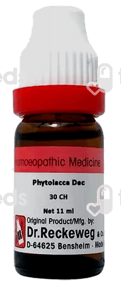 Dr Reckeweg Phytolacca Dec 30ch Dilution 11ml Dr Reckeweg Phytolacca Dec 30ch Dilution 11ml