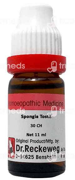 Dr Reckeweg Spongia Tosta 30ch Dilution 11ml Dr Reckeweg Spongia Tosta 30ch Dilution 11ml