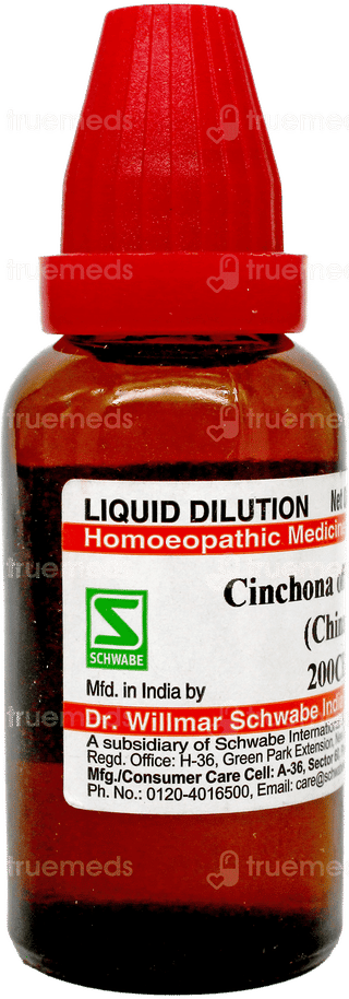 Dr Willmar Schwabe Cinchona Officinalis 200ch Dilution 30ml