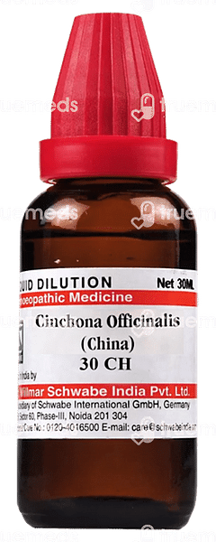 Dr Willmar Schwabe India Cinchona Officinalis 30ch Dilution 30ml Dr Willmar Schwabe India Cinchona Officinalis 30ch Dilution 30ml