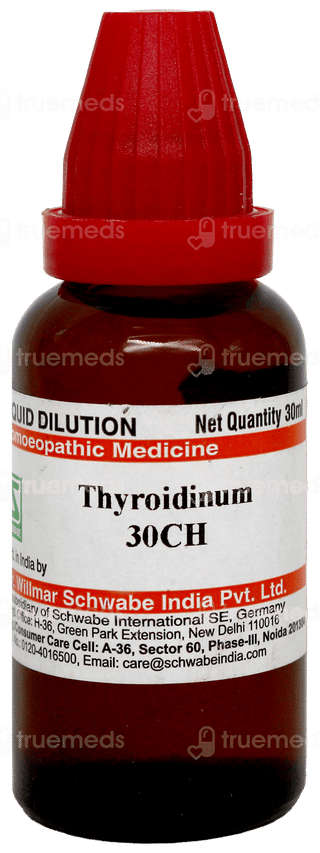 Dr Willmar Schwabe Thyroidinum 30ch Dilution 30ml