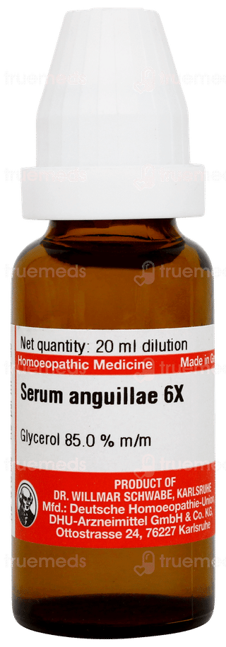 Dr Willmar Schwabe Serum Anguillae 6x Dilution 20ml