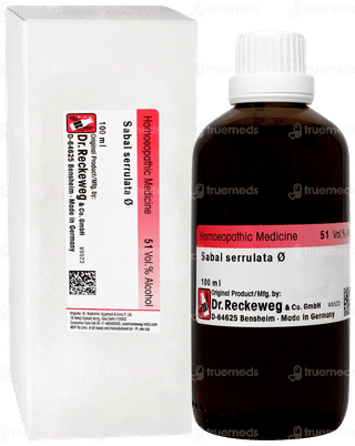 Dr Reckeweg Sabal Serr Q Mother Tincture 100ml