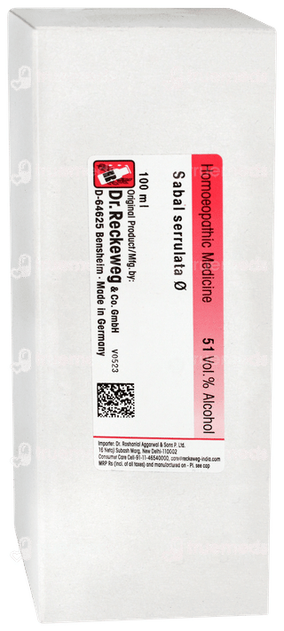 Dr Reckeweg Sabal Serr Q Mother Tincture 100ml