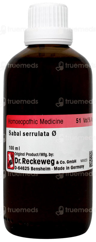 Dr Reckeweg Sabal Serr Q Mother Tincture 100ml