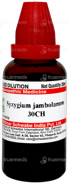 Dr Willmar Schwabe Syzygium Jambolanum 30ch Dilution 30ml