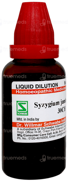 Dr Willmar Schwabe Syzygium Jambolanum 30Ch Dilution 30Ml