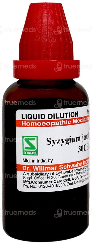 Dr Willmar Schwabe Syzygium Jambolanum 30Ch Dilution 30Ml