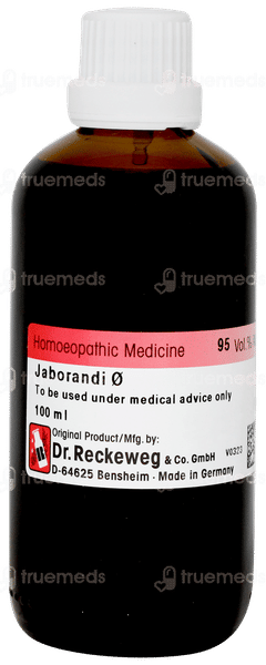 Dr Reckeweg Jaborandi Q Mother Tincture 100ml Dr Reckeweg Jaborandi Q Mother Tincture 100ml