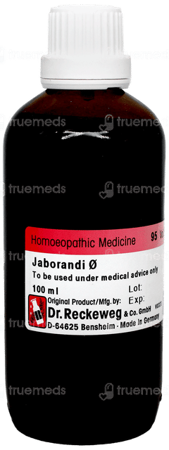 Dr Reckeweg Jaborandi Q Mother Tincture 100Ml