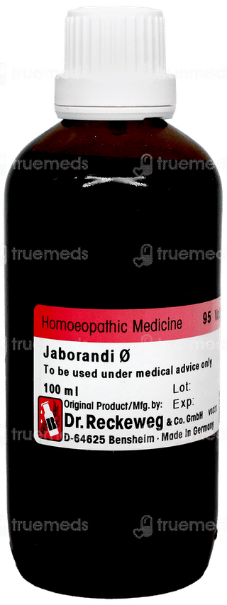 Dr Reckeweg Jaborandi Q Mother Tincture 100Ml
