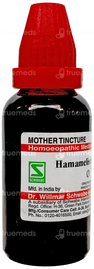 Dr Willmar Schwabe Hamamelis Virginica Q Mother Tincture 30Ml