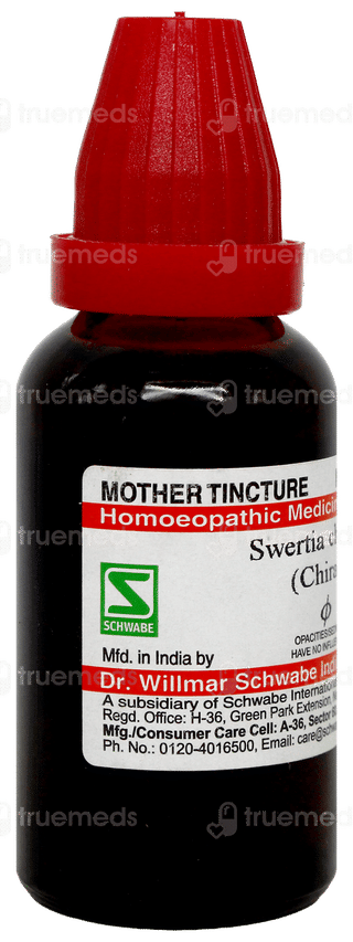 Dr Willmar Schwabe Swertia Chirata Q Mother Tincture 30Ml