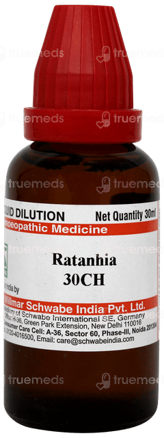 Dr Willmar Schwabe Ratanhia 30ch Dilution 30ml