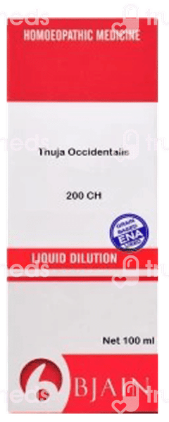 Bjain Thuja Occidentalis 200ch Dilution 100ml