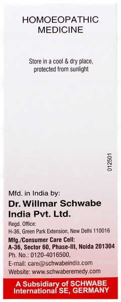 Dr Willmar Schwabe Aconitum Napellus 200Ch Dilution 30Ml