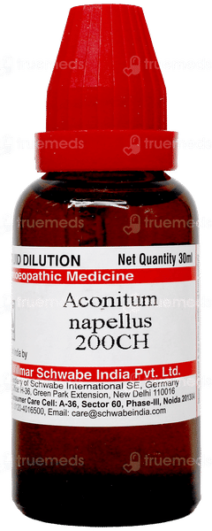Dr Willmar Schwabe Aconitum Napellus 200Ch Dilution 30Ml