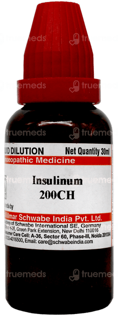 Dr Willmar Schwabe Insulinum 200ch Dilution 30ml